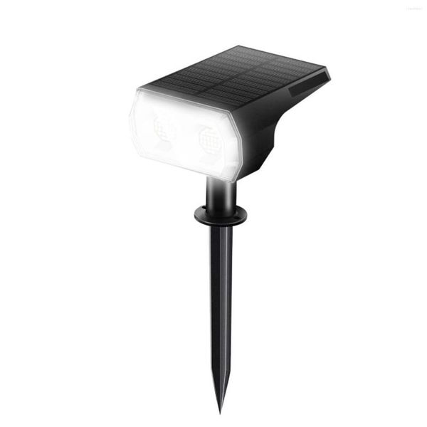 Économie d'énergie paysage fixé au mur pelouse lumière solaire de jardin angle réglable 48 LED extérieur avec jeu de vis patio piquet