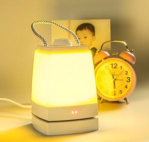 Luces nocturnas, lámpara LED de carga de ahorro de energía para dormitorio, cabecera, cama, duerme poco, mueve la mano ligera de emergencia