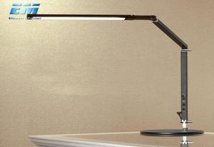 Lampe de bureau LED moderne à économie d'énergie avec variateur à pince, bras long pivotant, lampe d'étude de bureau pour luminaire de table ZZD0016 C09305429788