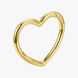 Enfashion Heart Cuff Bangles pour femmes Accessoires Gold Color Brass Bracelets Fashion Bijoux Friends Cadeaux Pulseira BC2006 240407