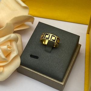 Verlovingsring ontwerper Ringen voor vrouw luxe sieraden 18K Goud Zilver F brief Vintage diamanten ringen Sieraden Ontwerpers Dame Feest Bruiloft dames maat 6-9