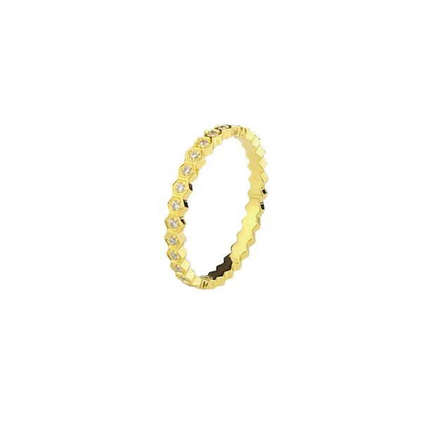 anillo de compromiso anillo de amor anillos de diseño Fiesta Boda Aniversario Regalo Acero inoxidable 18K Chapado en oro joyería clásica