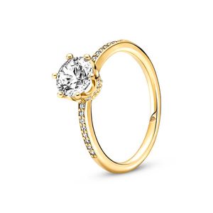 Verlovingsringen voor vrouw Moissanite ring ontwerper sieraden rose goud zilver pandor trouwring luxe sieraden dames verjaardagsfeestje kerstcadeau maat 5-9