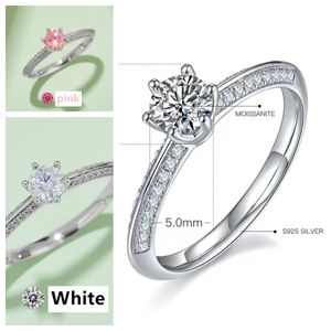 Anillos de compromiso, anillo de moissanita, joyería, anillo de boda, anillos para mujer, anillo de diseño, joyería de diseñador para mujer, anillo de amor, anillo de lujo, bisutería M13B 5A calidad