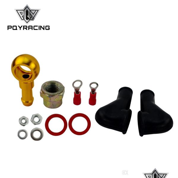 Conjunto de motor Pqy Racing 044 Bomba de combustible Kit de montaje Banjo Adaptador de manguera Unión Cola de salida de 8 mm Pqyfk046 Entrega directa 2022 Móviles Mo Dh7Ag