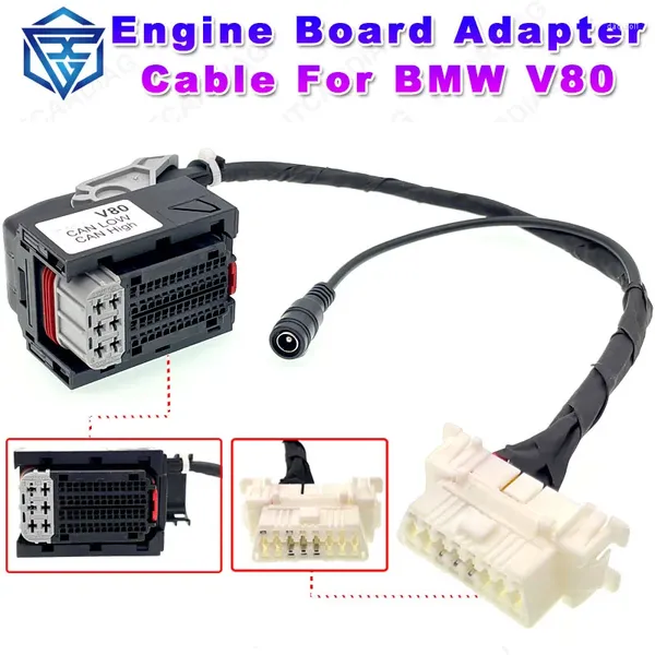 Câble adaptateur de carte d'ordinateur de moteur pour pièces de rechange V80, couverture 98% à l'interface OBD2