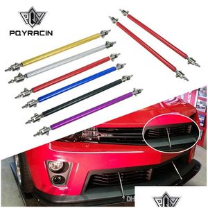 Motorbevestigingen PQY Universeel verstelbare 20 cm voor bumper lip splitter staaf stut stropdas staaf ondersteuning pqyqt59 drop levering auto's m dhwpk