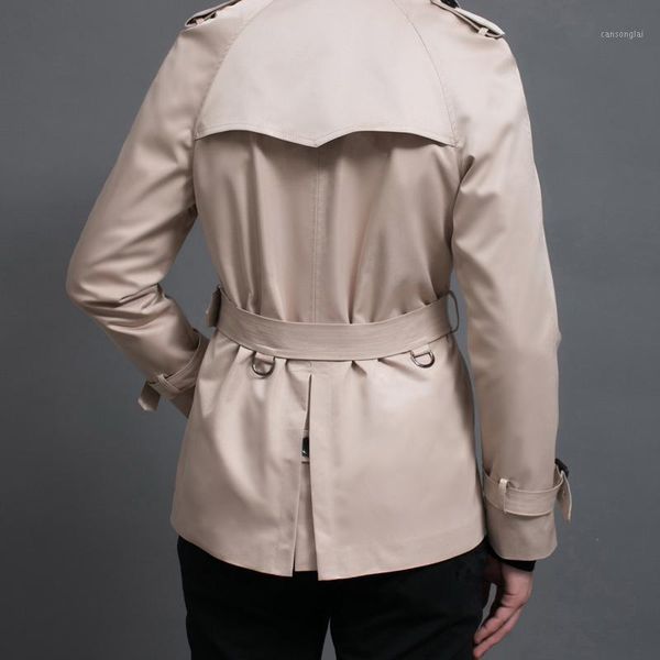 Hommes Trench Coats Angleterre Marque Style Beige Trenchcoat Plus La Taille 3xl Hommes Manteau Mâle Slim Fit Veste Pour Gift1
