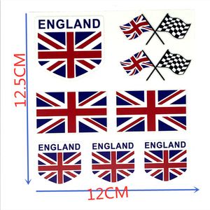 Etiqueta engomada del diseño de la bandera de Inglaterra en el coche/ordenador portátil/bicicleta, etiqueta engomada impermeable del vinilo del garabato caliente, 2 modelos disponibles