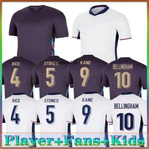 Camisa de fútbol de Inglaterra 24 25 kits para niños Jerseys de fútbol de Inglaterra Saka Foden Bellingham Rashford Inglaterra Kane Sterling Grealish National Team Football Kit