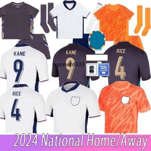 Chemise de football en Angleterre Bellingham Soccer Jerseys 24 25 Euro Cup National Team Toone Football Shirt White Bright Kane Sterling Rashford Sancho Grealish Men Kids Kit