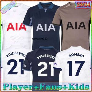 Camisa de fútbol de Inglaterra niños 23 24 25 camisetas de fútbol de hijo Tercer Lucas Lloris Romero Perisic Kulusevski Bentancur Kane Richarlison