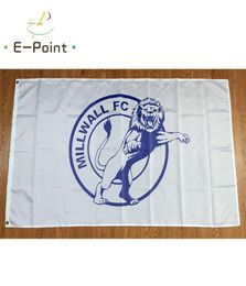 Angleterre Millwall FC 35ft 90cm150cm Polyester EPL Banner Decoration Flying Home Garden Flags Festive Cadeaux 6784919