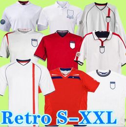 Engeland retro voetbalshirt 2000 2002 2004 2006 2008 2010 2012 nationaal team Gerrard SHEARER CARRAGHER Lampard Rooney Owen Terry klassiek vintage voetbalshirt