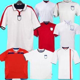 Engeland retro voetbalshirt 2000 2002 2004 2006 2008 2012 2012 Nationaal Team Gerrard Shearer Lampard Rooney Owen Terry Classic Vintage Football Shirt 888