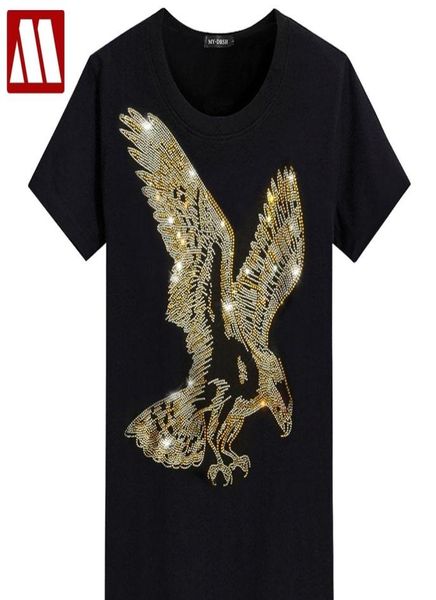 Angleterre Tshirt Fancy Man Man Diamond Imprimé à manches courtes T-shirt Men's Men's Fashion Summer Eagle Design Bottom T-Shirts Y2001043979080