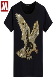 Engeland Stijl Fancy T -shirt T -shirt T -shirt Eagle Design Bottom T Shirts Print Summer Men039S Fashion Solid MyDBSH 2107219221019