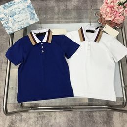 Angleterre style filles garçons été Polos design de mode coton Preppy Style t-shirts fille garçon luxe britannique enfants pull t-shirts t-shirt bouton vêtements à manches courtes