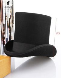 Inglaterra Men Top Hat 100 Fedoras Mad Shatter Hatter Hatter Top Traditional Flat Top President Party Steampunk Magician Cap C198462005