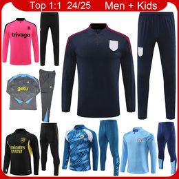 Engeland man voetbal Tracksuit 2024 CFC Chelse Arsen Spurs City Heren voetbal Tracksuit Kids Football Kits 2025 Boys Training Kit Trainingspakken 23 24 25 Chandal Futbol