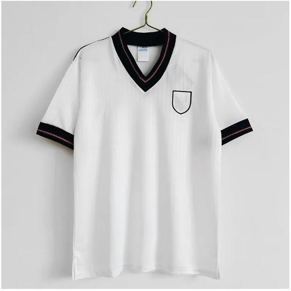 Angleterre Retro Football Shirt Vintage Soccer Jersey Classic Men's Top Home White Away Red 1990 2002 82 84 87 90 94 95 96 98 99 01 Shearer Lineker Gerrard Lampard Sch 324