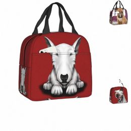 Anglais Bull Terrier Sacs à lunch isolés thermiques Femmes Animal Pet Puppy Resuable Lunch Ctainer Multifuncti Food Box 79uf #