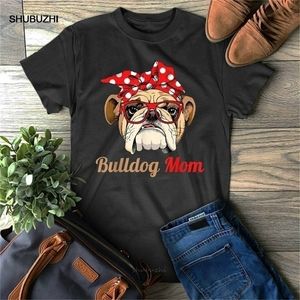 Camiseta divertida de Bulldog Inglés para mamá, regalo del día de la madre, Idea para mamá para jóvenes de mediana edad, camiseta antigua 220504