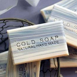 Motif de lettre anglais rectangle timbre de savon acrylique joint d'étanchéité personnalisé pour le sceau de fabrication de savon