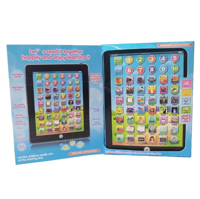 English tablet learning story machine Children point reading machine gift toys educational early education toys