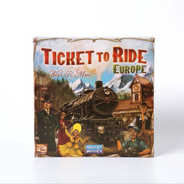 Billet anglais Ticket to Ride - Voyage aux États-Unis - Version européenne Extension 1912 Jeu de société Échecs et cartes