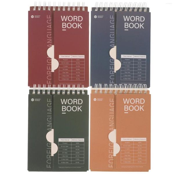 Titre anglais: Planner Word Book Loose Leaf Notebook coréen Spiral Study Memo Note Mini Notebooks Pad