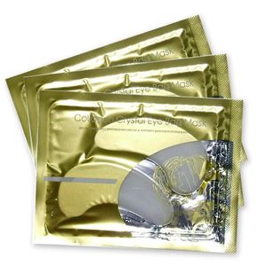 Engelse versie wit / goud oog zorg pad hydraterende essentie kristal collageen masker oog gezichtsverzorging schoonheid cosmetica