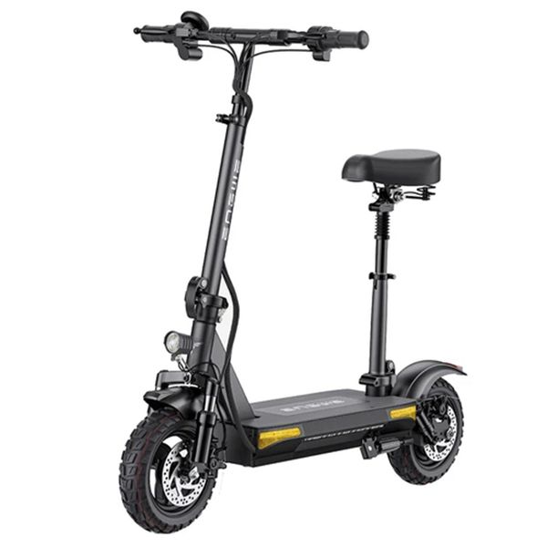 ENGWE S6 Scooter électrique 10 Pouces Pneu Tout-Terrain 500W (PEAK 700W) Moteur Brushless 45Km/h Vitesse Max 48V 15.6Ah Batterie pour 70KM 120KG Charge IPX4 Étanche avec Siège