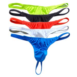 Mejorar la bolsa de ropa interior masculina Bikini Gay hombres Tanga G String de talla grande Color sólido L XXXL hombre Tanga traje de baño Sexy