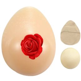 Amploir dropshaped silicone poitrine concave inférieur de la prothèse postopératoire respirante fausse poitrine + couverture de protection + poitrine de poitrine