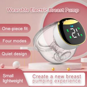 Enhancer My373 LED Breast Pompe Intelligent Electric Electric Wearable Breasts Press Machine Automatic Silent Pumps Transparent Pumping Machines