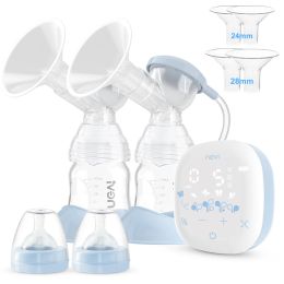 Enhancer NCVI Electric Double lait Pompe, Pompe d'allaitement maternel de grade de classe infirmière puissante puissance d'aspiration avec deux tailles Choisissez