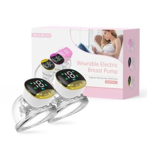 Versterker nieuwe LCD elektrische draagbare borstpomp automatische handsfree stille USB oplaadbare melk extractor baby borstvoeding bpa gratis