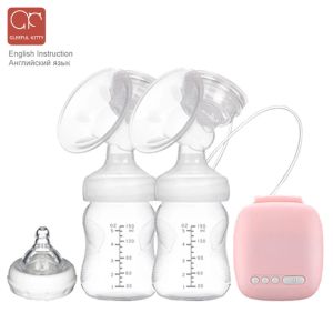 Enhancer New Miss Baby Baby Intelligent Double Electric Breast Pumps With Bottle Infantil BPA BPA Free Powerful Usb Breast Pump Baby Amreding