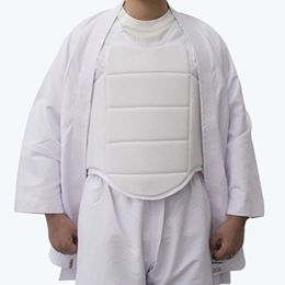 Potenciador taekwondo karate guardia cofre chaleco boxeo blanco karate protector de seno entrenamiento equipo protector de protección para adultos niños
