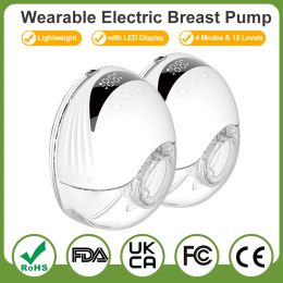 Enhancer draagbare borstpomp Handsvrije elektrische borstpompen Comfort Melk Collector Lichtgewicht met LED -display 4 modi 12 niveaus