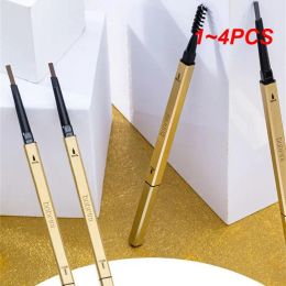 Potenciadores 1 ~ 4pcs Pencil de cejas impermeable Cosmética cosmética de doble extremo