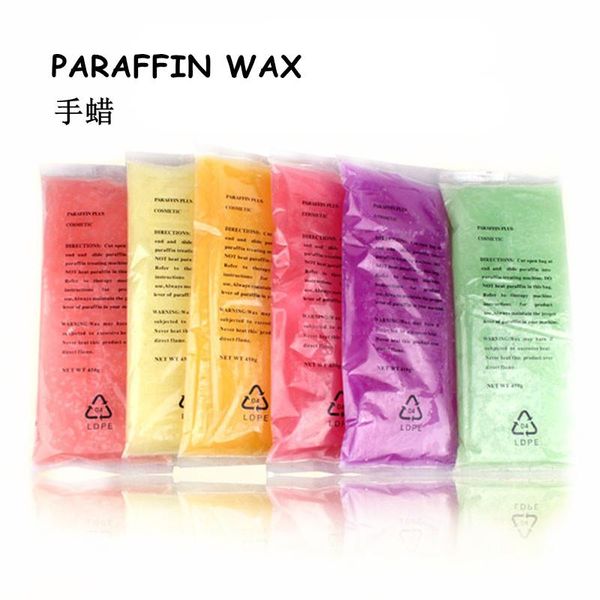 Amplaceurs 1 PC 450G Paraffine Cire de la main Pied Soins beauté Cire exfoliante Spa Hydrating Hand Wax Paraffin Wax Nail Art Art Tool