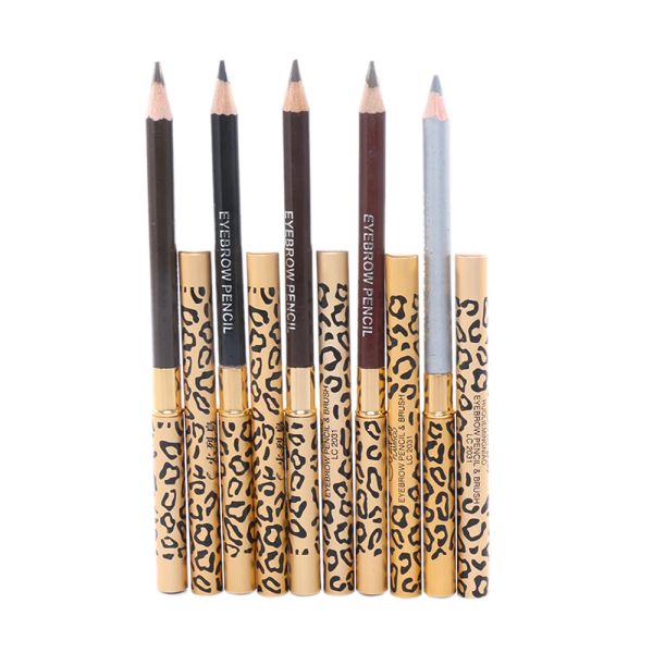 Amplaceurs 1pc Crayon à sourcils étanche à long-flanc de Longlasting Eyeliner Tool Maquiagem Eye Brow Shadows Crayon + Brush Cosmetic Pen