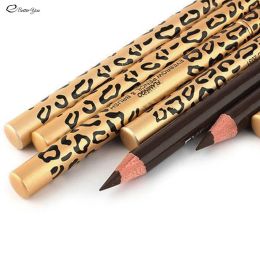 Amplaceurs 5 couleurs Sexy Leopard Doublehead Earnrow Crayer Brush Makeup Natural Professional imperméable Longlast Eye Frow Cosmetic