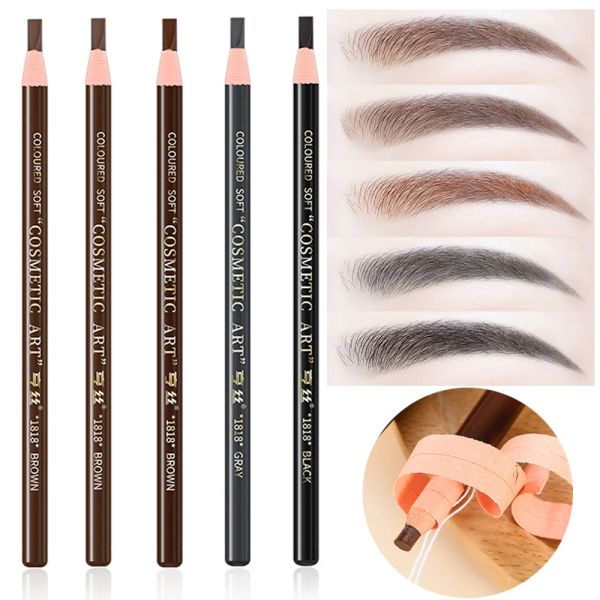 Amplaceurs 5pcs Crayon vers le crayon Permanent Makeuvrow Embrow Amplaceurs Cosmetic Imperproofroproof Micoblading Pen Tint Eye Brow Crayer Marker Tools