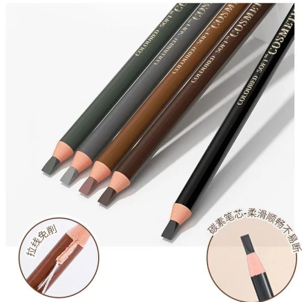 Enhanceurs Crayon versé de sourcils durable en gros de la revente brun étanché