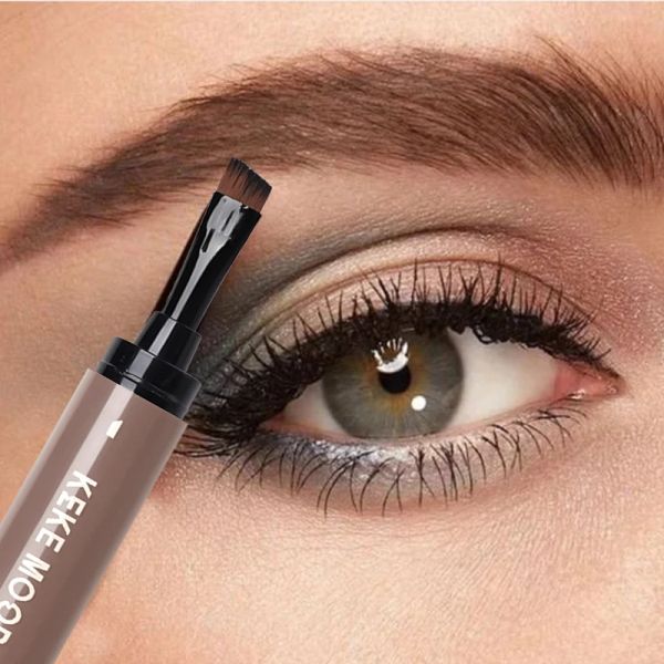 Amplaceurs Dyeing à sourcils imperméables crayon crème avec pinceau naturel durable non boudge brun gris réglage de colorant pour sourcils