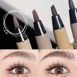 Potenciadores impermeables lápiz cejas lápiz multipropósito multipropósito fácil de colorear ceja resistente al lombro de seda ojos de lápon maquillaje cosmético