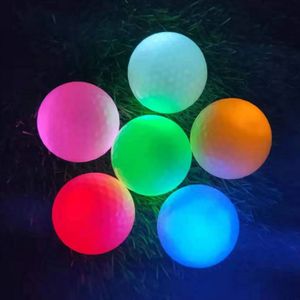 Himia éclaire la lueur lumineuse dans l'obscurité pratiquer la nuit LED Balles de golf clignotant un cadeau d'éclairage de 300 heures | Water Resis 6pcs 231220